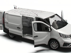 Renault Trafic L2H1 HQInterior 2023 3D Model