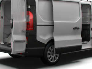 Renault Trafic L2H1 HQInterior 2023 3D Model
