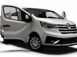 Renault Trafic L2H1 HQInterior 2023 3D Model