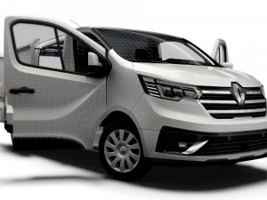 Renault Trafic L2H1 HQInterior 2023 3D Model