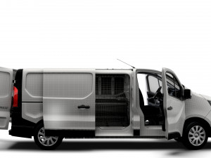 Renault Trafic L2H1 HQInterior 2023 3D Model