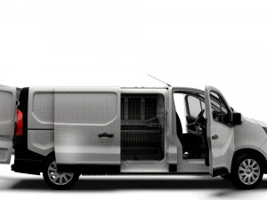 Renault Trafic L2H1 HQInterior 2023 3D Model
