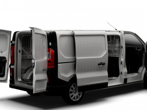 Renault Trafic L2H1 HQInterior 2023 3D Model
