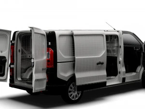 Renault Trafic L2H1 HQInterior 2023 3D Model