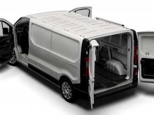 Renault Trafic L2H1 HQInterior 2023 3D Model