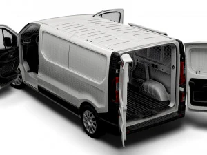 Renault Trafic L2H1 HQInterior 2023 3D Model