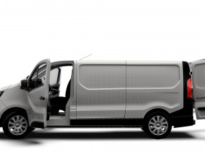 Renault Trafic L2H1 HQInterior 2023 3D Model