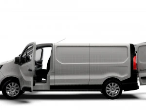 Renault Trafic L2H1 HQInterior 2023 3D Model