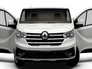 Renault Trafic L2H1 HQInterior 2023 3D Model