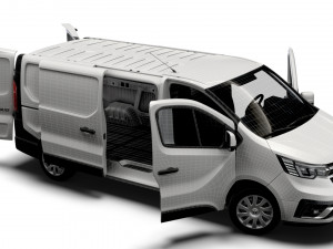 Renault Trafic L2H1 HQInterior 2023 3D Model