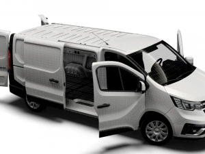 Renault Trafic L2H1 HQInterior 2023 3D Model