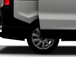 Renault Trafic L2H1 HQInterior 2023 3D Model
