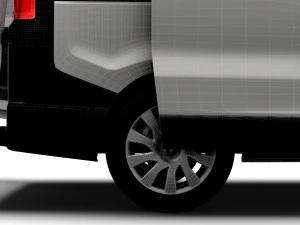 Renault Trafic L2H1 HQInterior 2023 3D Model