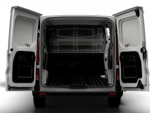 Renault Trafic L2H1 HQInterior 2023 3D Model