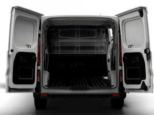 Renault Trafic L2H1 HQInterior 2023 3D Model
