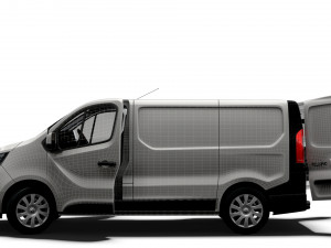 Renault Trafic L1H1 HQInterior 2023 Model 3D