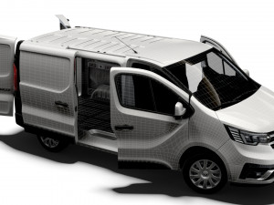 Renault Trafic L1H1 HQInterior 2023 Model 3D