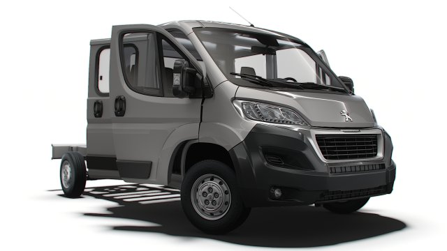 Peugeot Boxer Chassis HQInterior CrCab 3800WB 2023 3D Model .c4d .max .obj .3ds .fbx .stl .blend 