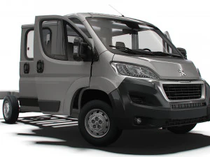 Peugeot Boxer Chassis HQInterior CrCab 3800WB 2023 3D Modell