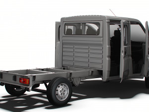 Peugeot Boxer Chassis HQInterior CrCab 3800WB 2023 3D Model