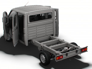 Peugeot Boxer Chassis HQInterior CrCab 3800WB 2023 3D Model