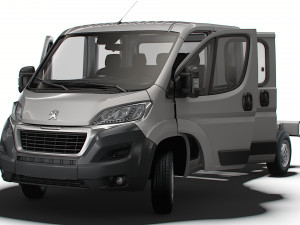 Peugeot Boxer Chassis HQInterior CrCab 3800WB 2023 3D Model