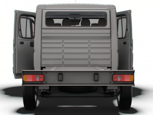 Peugeot Boxer Chassis HQInterior CrCab 3800WB 2023 3D Model