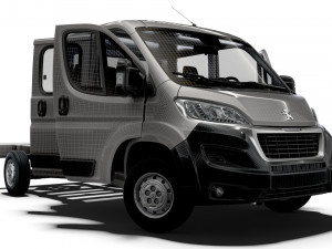 Peugeot Boxer Chassis HQInterior CrCab 3800WB 2023 3D Model