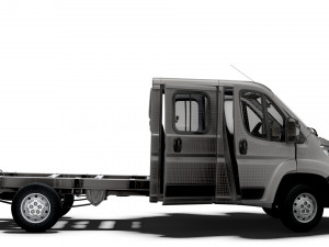 Peugeot Boxer Chassis HQInterior CrCab 3800WB 2023 3D Model