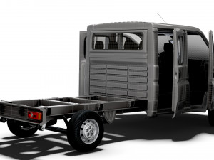 Peugeot Boxer Chassis HQInterior CrCab 3800WB 2023 3D Model