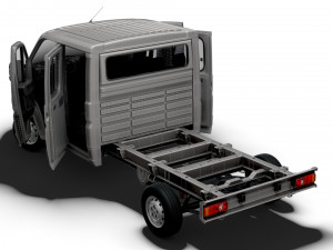 Peugeot Boxer Chassis HQInterior CrCab 3800WB 2023 3D Model