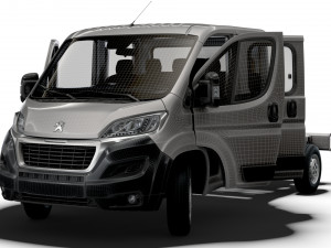 Peugeot Boxer Chassis HQInterior CrCab 3800WB 2023 3D Model