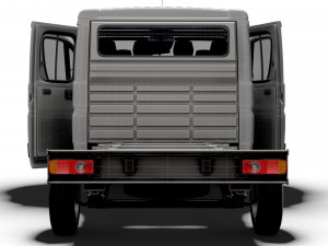 Peugeot Boxer Chassis HQInterior CrCab 3800WB 2023 3D Model