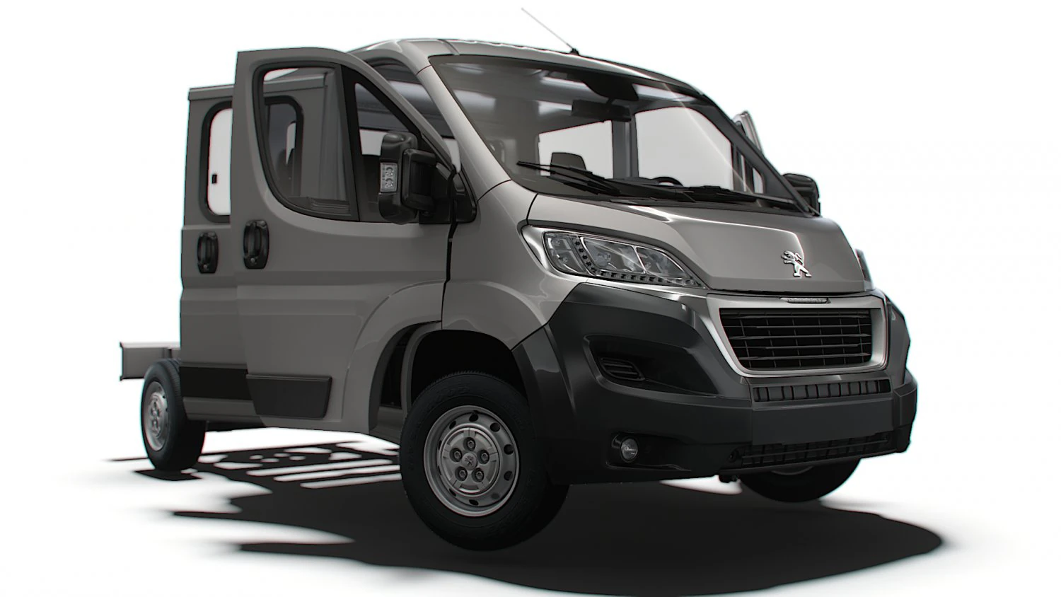 Peugeot Boxer Chassis Truck CrCab 3450WB HQInterior 2023 3D Model .c4d .max .obj .3ds .fbx .stl .blend 