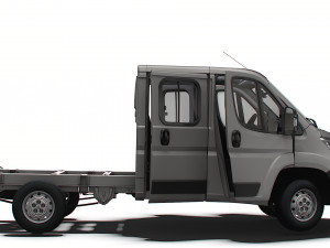 Peugeot Boxer Chassis Truck CrCab 3450WB HQInterior 2023 3D 模型