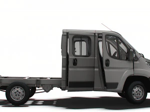 Peugeot Boxer Chassis Truck CrCab 3450WB HQInterior 2023 3D Model
