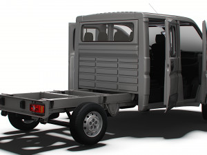 Peugeot Boxer Chassis Truck CrCab 3450WB HQInterior 2023 3D 模型