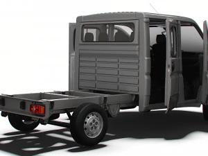Peugeot Boxer Chassis Truck CrCab 3450WB HQInterior 2023 3D Model
