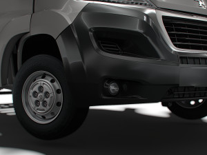Peugeot Boxer Chassis Truck CrCab 3450WB HQInterior 2023 3D 模型