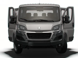 Peugeot Boxer Chassis Truck CrCab 3450WB HQInterior 2023 3D Model