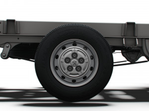 Peugeot Boxer Chassis Truck CrCab 3450WB HQInterior 2023 3D 模型