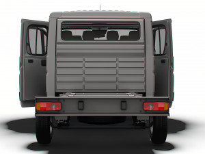 Peugeot Boxer Chassis Truck CrCab 3450WB HQInterior 2023 3D 模型