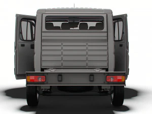 Peugeot Boxer Chassis Truck CrCab 3450WB HQInterior 2023 3D Model
