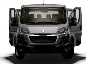 Peugeot Boxer Chassis Truck CrCab 3450WB HQInterior 2023 3D Model
