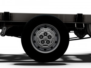 Peugeot Boxer Chassis Truck CrCab 3450WB HQInterior 2023 3D 模型