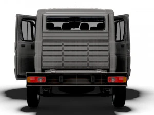 Peugeot Boxer Chassis Truck CrCab 3450WB HQInterior 2023 3D Model