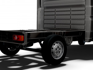 Peugeot Boxer Chassis Truck CrCab 3450WB HQInterior 2023 3D 模型