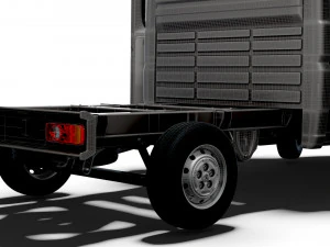 Peugeot Boxer Chassis Truck CrCab 3450WB HQInterior 2023 3D Model