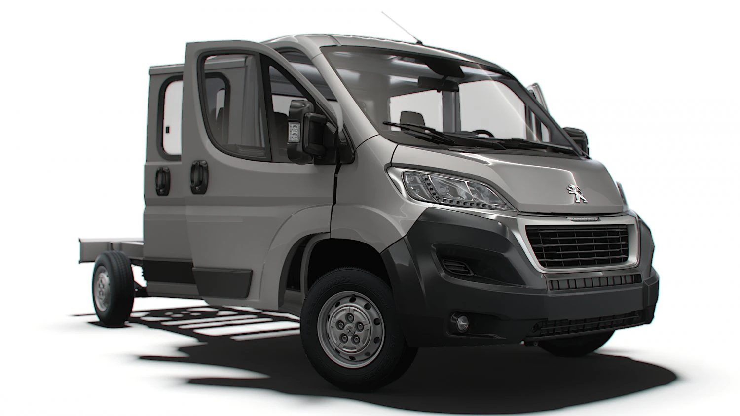 Peugeot Boxer Chassis Truck CrCab 4035WB HQInterior 2023 3D Model .c4d .max .obj .3ds .fbx .stl .blend 