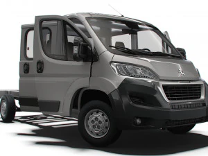 Peugeot Boxer Chassis Truck CrCab 4035WB HQInterieur 2023 3D Modell